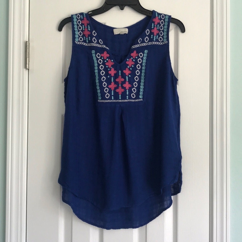 Dept 222 Sleeveless Top Size Petite Medium
